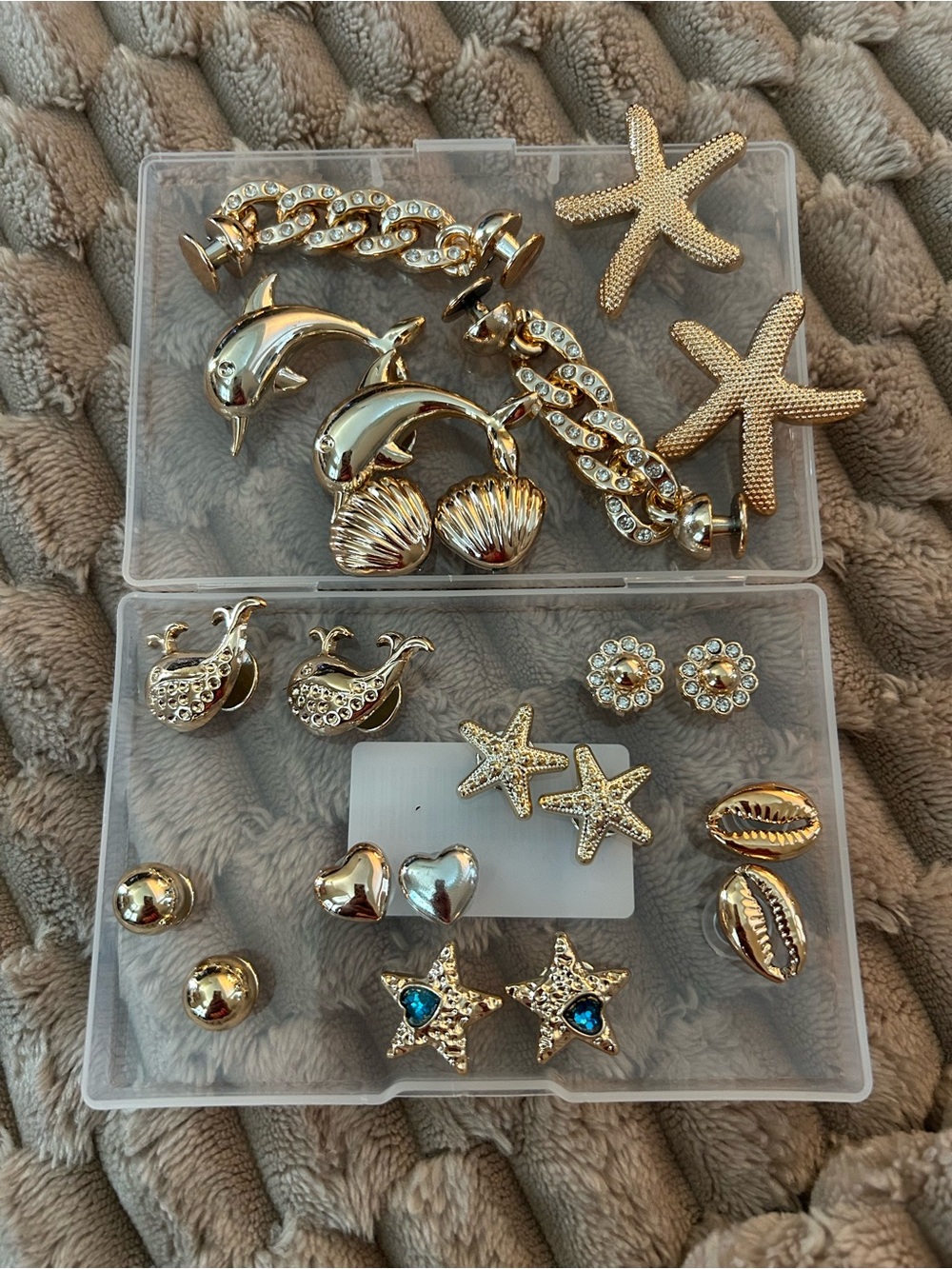 22 Pieces Gold Bling Shoe Charms